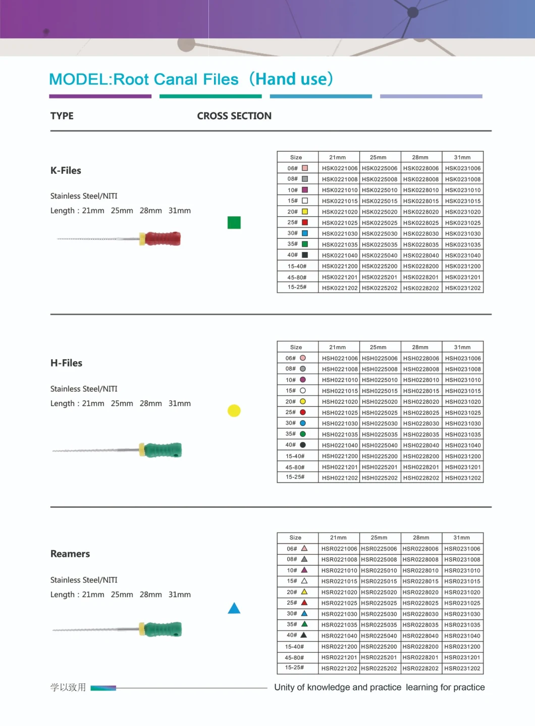 Niti Hand Dental Root Canal Files