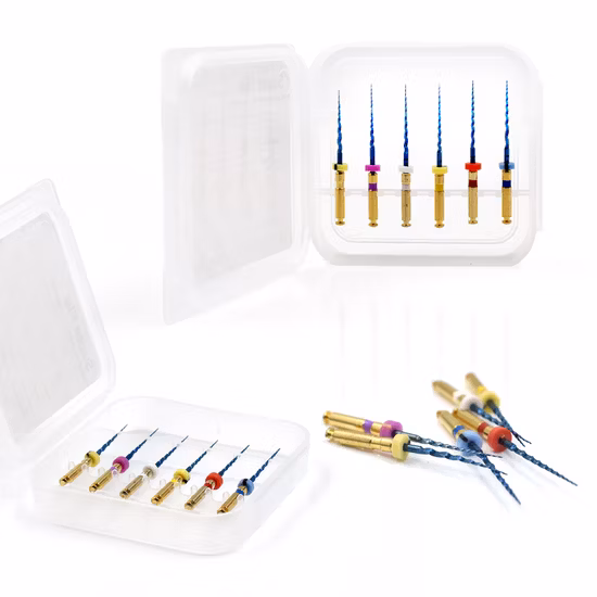 Sx-F3 19mm/21mm/25mm/31mm para tratamiento de endodoncia, lima rotatoria azul súper cónica, lima rotativa Dental